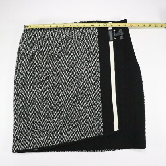 WHITE HOUSE BLACK MARKET Womens Black & White Skir - Picture 3 of 6